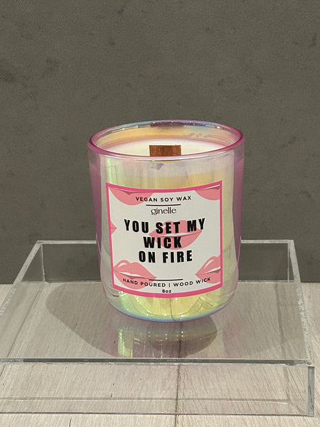 Iridescent Valentines Candles