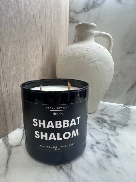 "Shabbat Shalom" Candles